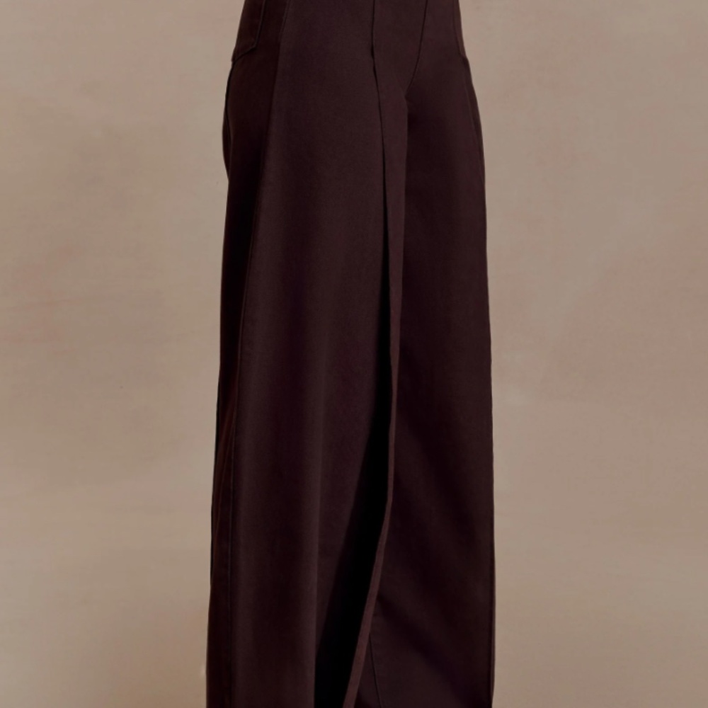 Meshki Dark Brown Wide Leg Jeans - Picture 5 of 14